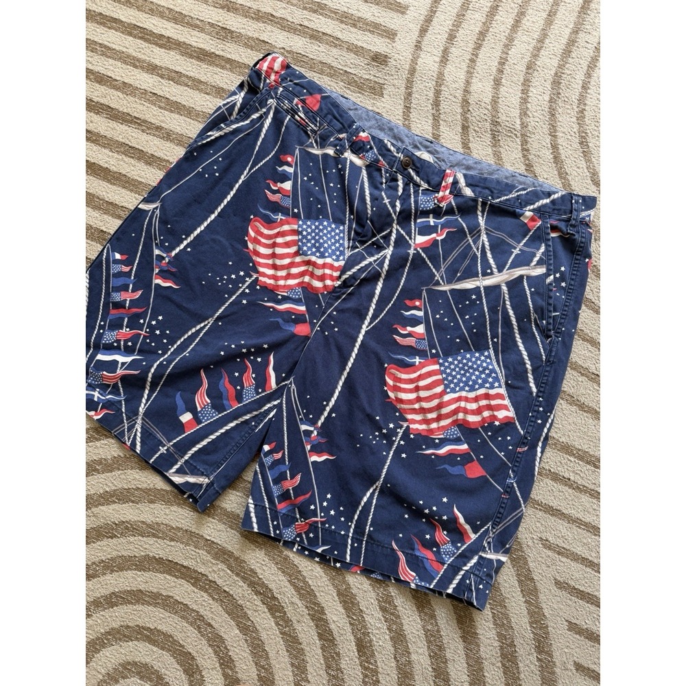 Polo Ralph Lauren Mens Shorts Sz 42 Patriotic American Flag 4th‎ of July Theme - Picture 3 of 5